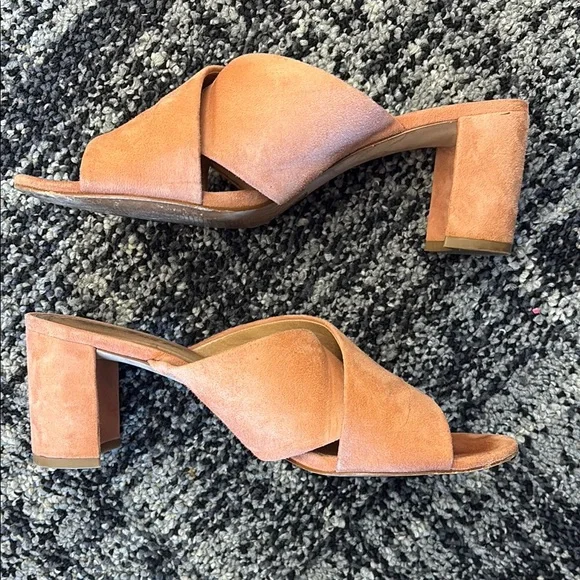 Madewell Blush Suede Heeled Sandals - Picture 5 of 5